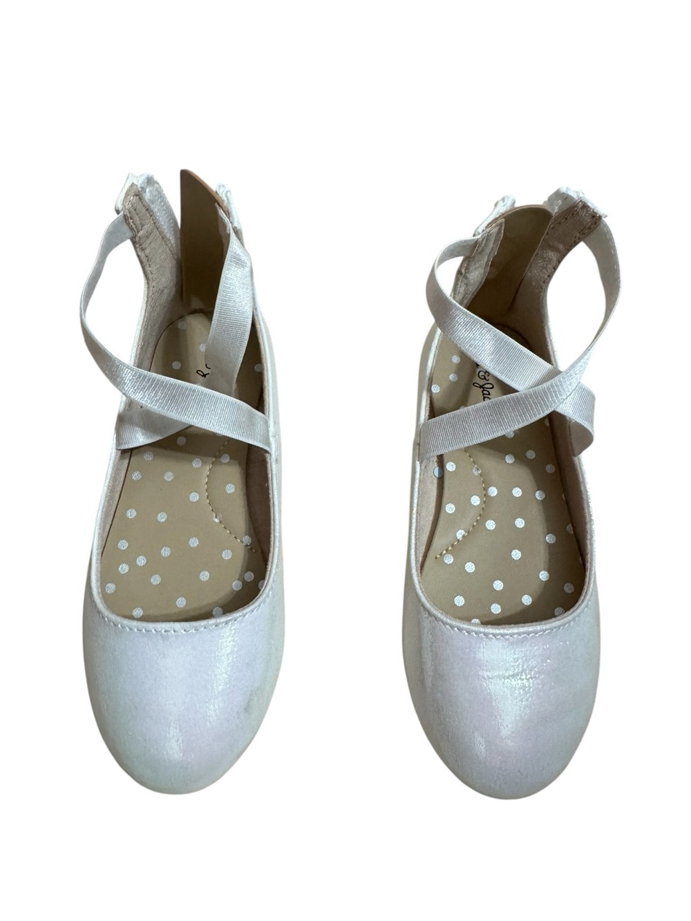 Cat & Jack Girls Ivory Ballet Flats Size  9T